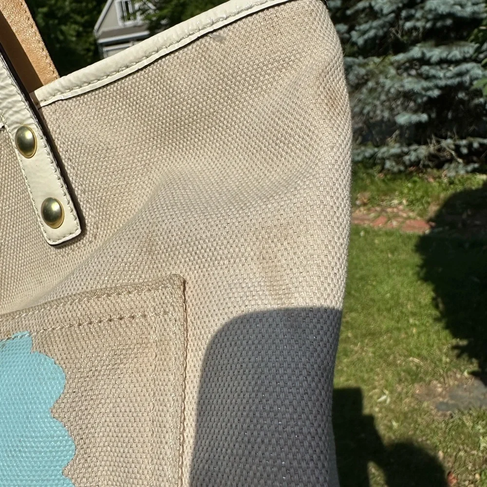 Coach x Pierre Le Tan 14962 Beach Umbrella Canvas Embellish Tote GUC 2010 - Picture 5 of 16